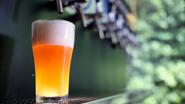 Beer in a glass